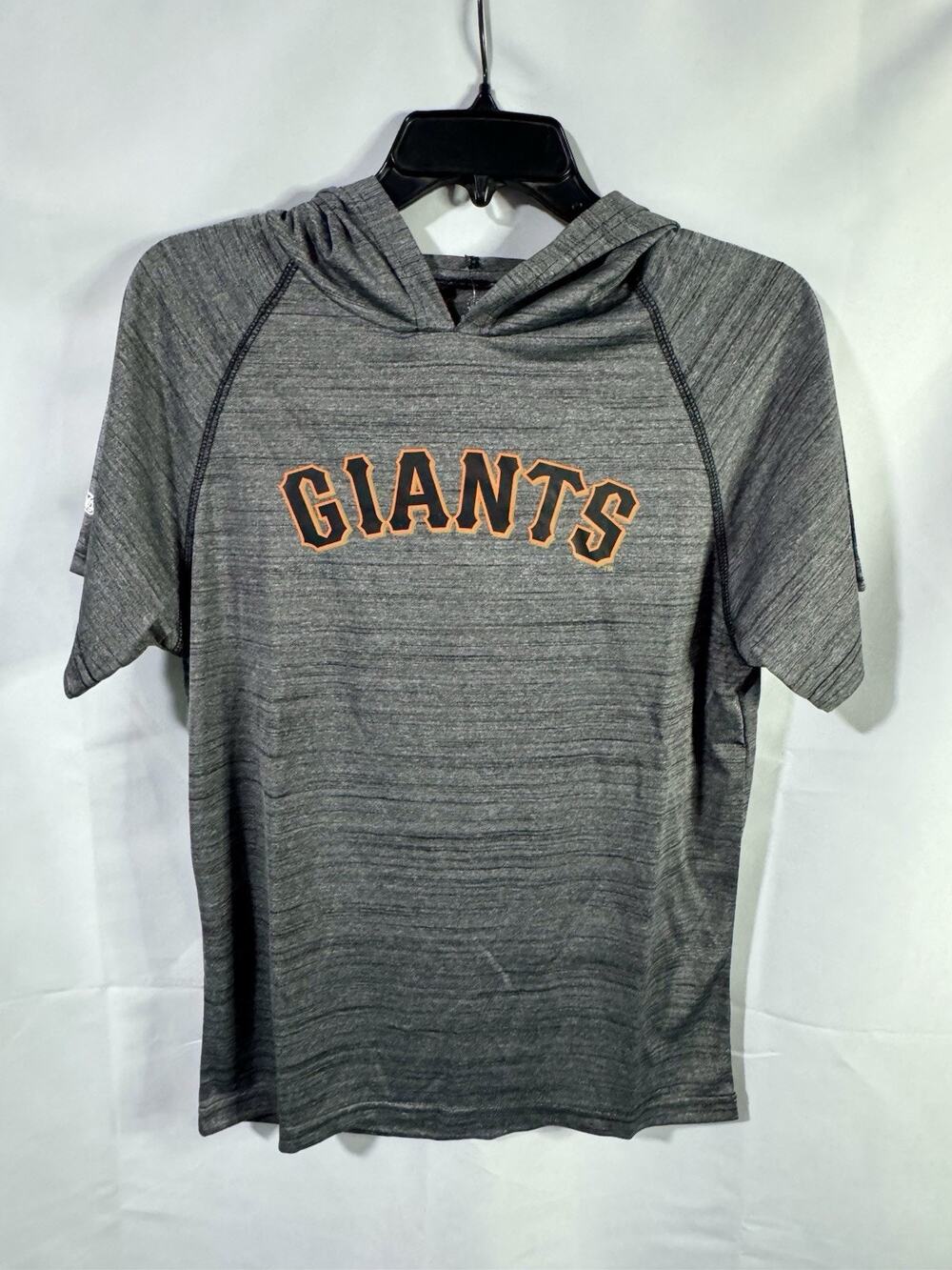 San Francisco Giants Hooded Short Sleeve Shirt Stitches Performance Youth XL